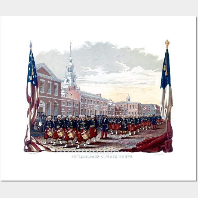Civil War Philadelphia Zouave Corps Wall Art by historicimage